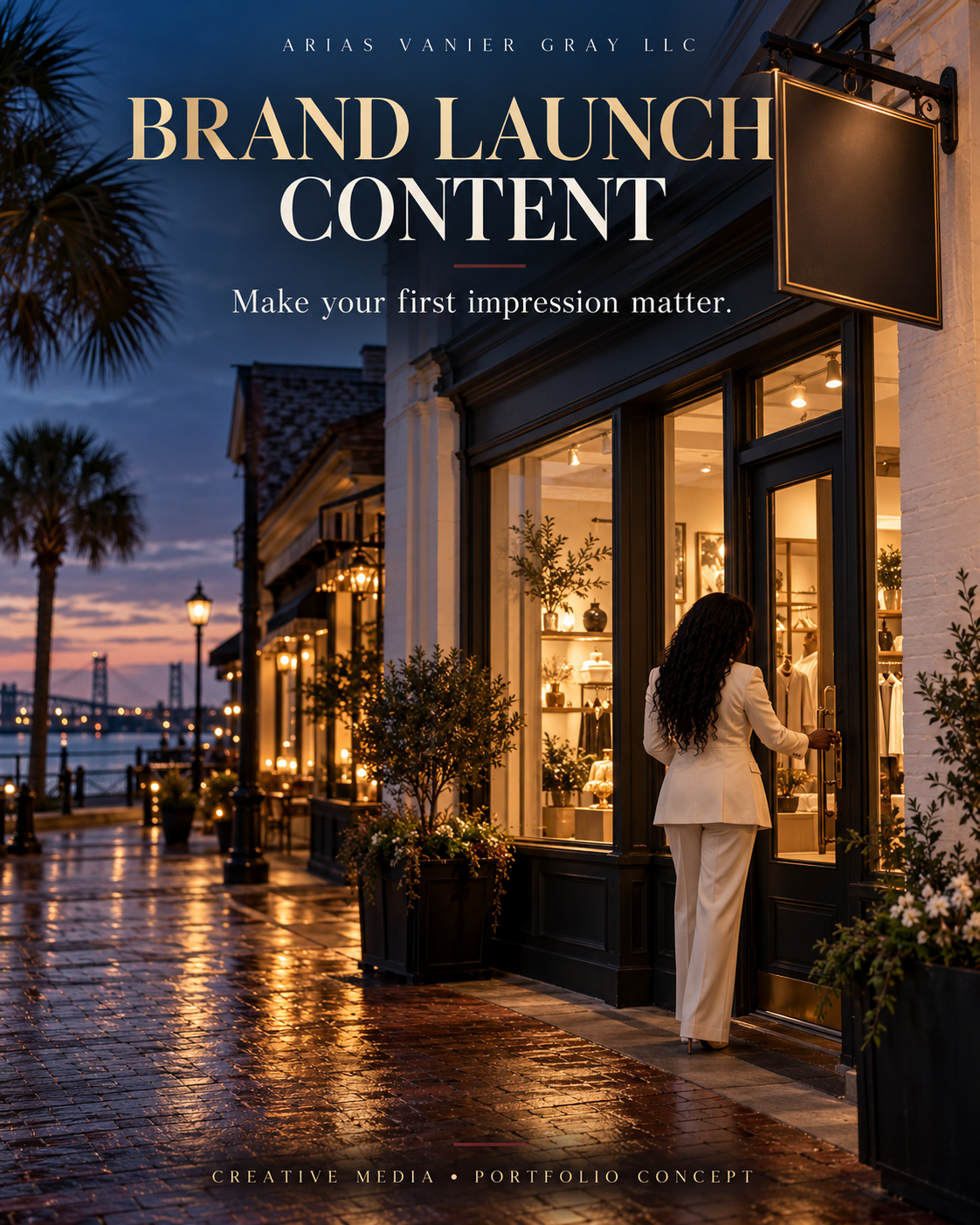 Brand Launch Content — portfolio concept